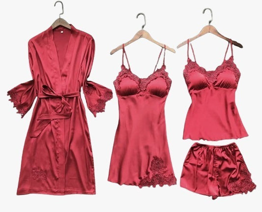 4 - Piece Bridal Nightwear