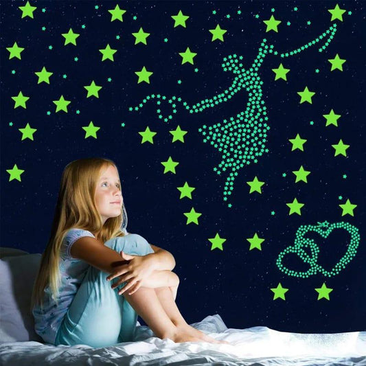 3D Stars Glow - 100-Pieces